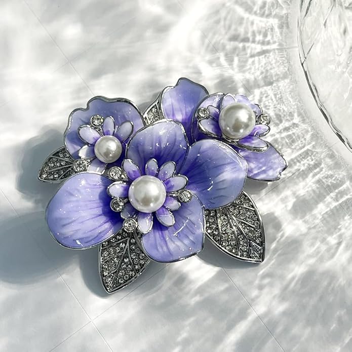 Brooch Pin - Gold Plated | Ideal Gift for Mom & Wife on Thanksgiving Day, Birthdays & Weddings