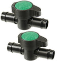 2-Pack In-Line Barbed Ball Valve by Habitech