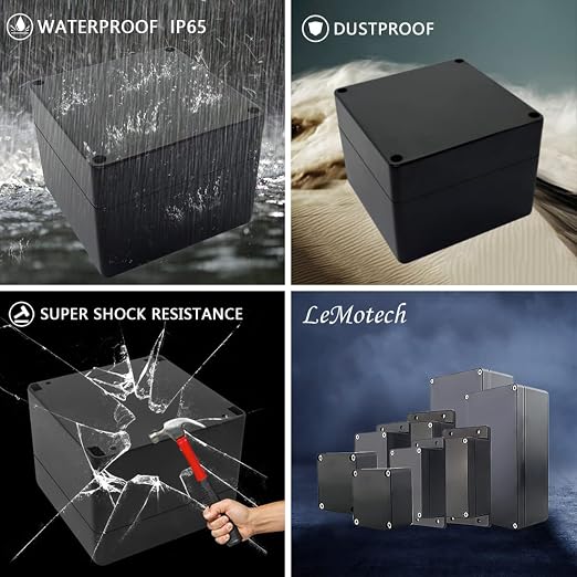 Project Box ABS Plastic IP65 Waterproof Dustproof Electrical Junction Box - Image 7