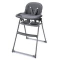 Foldable High Chair, High Chairs for Babies and Toddlers, Dining Chairs and Eating Chair with Adjustable Tray and 5 Point Harness for Infant, Gray