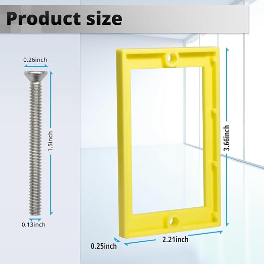 HXH Single Gang Receptacle Outlet Box Extender, 1/4 Inch, 10 Pack | - Image 2