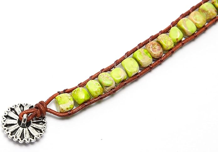 ZOSOJONA 7 Chakra Bracelet Bohemian Handmade Leather Wrap Healing Protection Natural Stone Yoga Beaded Bracelets Boho Friendship Jewelry