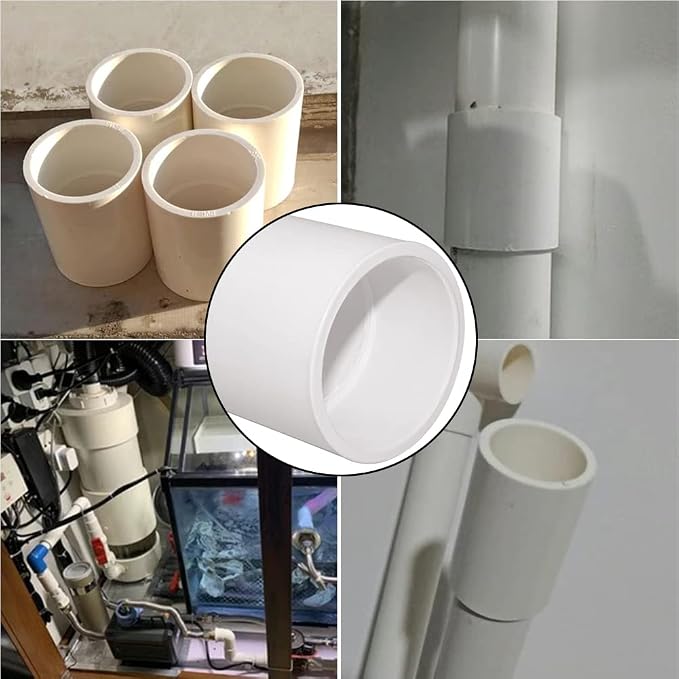 10PCS 1" PVC Pipe Coupling Slip SCH40 White | Connector Adapter Pipe Fitting - Image 6
