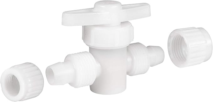 RecPro 1/2" Flair-It Shutoff Valve | PEX & Gray Tubing | 5-Pack - Image 2