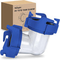 Nilight 90 Degree RV Tote Tank Adapter Clear Sewer Hose Elbow Fitting | 4 by Nilight