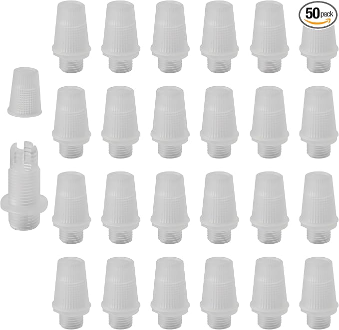 50 Pairs Plastic Pendant Lighting Strain Reliefs, Lamp Light Fixture Replacement by Unknown