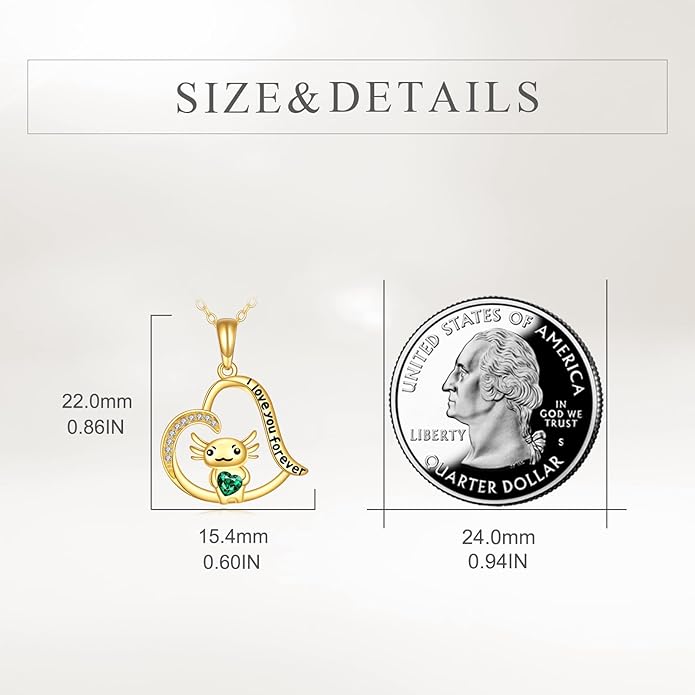 KECHO 14K Gold Animal Pendant Necklace - Dainty Zodiac & Pet Inspired Charm Necklace for Women - 16+1+1"