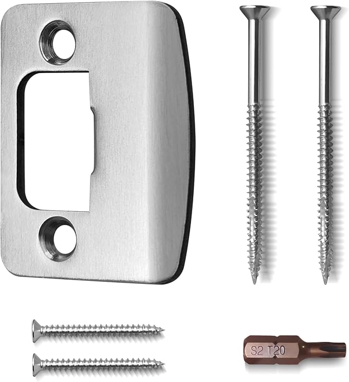 Standard Door Strike Plate Ultra Heavy-Duty Version, 2-1/4" x 1-3/4" | by MOSECYOU