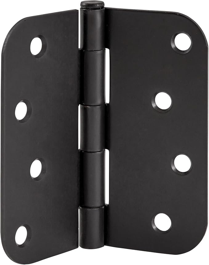 Design House Interior Door Hinge, Matte Black | 5/8" Radius, Traditional - Image 9