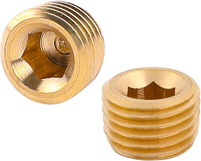 Brass 3/8" NPT Male Pipe Plug Fitting Set - Image 4