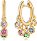MYEARS Women Earrings Gold Huggie Hoop Ear Stud Cuff 14K Small Simple Hypoallergenic Everyday Jewelry