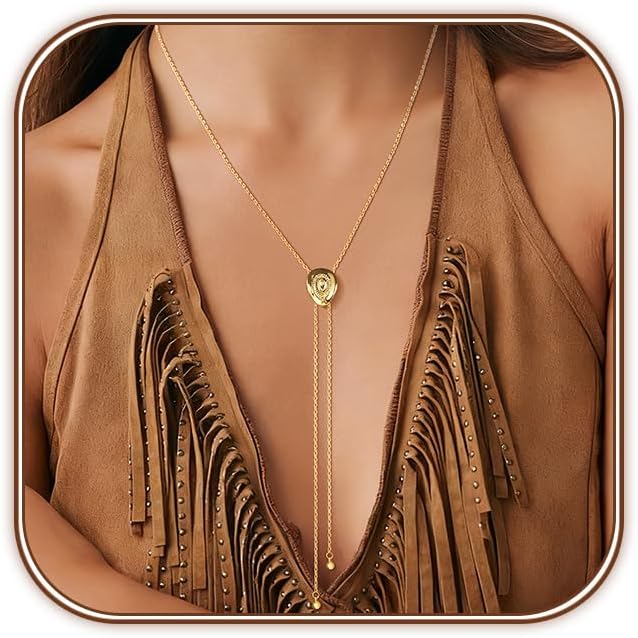 Lariat Gold Necklace for Women Dainty Long Necklace 14k Gold Plated/Silver Y-Shaped Pendant Drop Chain Trendy Layered Pearl/Beaded/CZ Necklaces Simple Gold Jewelry For Women Gift