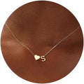 Turandoss Valentines Day Gifts for Kids Teen Girls - Dainty 18K Gold Plated Heart Initial A-Z Pendant Necklace Trendy Jewelry Heart Necklaces Birthday Valentines Day Gifts for Girlfriend Wife Women