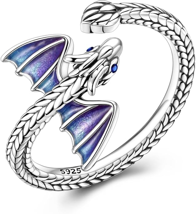 Parmuz 925 Sterling Silver Adjustable Ring for Woman Stackable Open Lucky Ring Eternity Bands Dainty CZ Statement Engagement