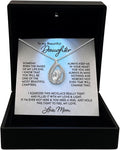 TRYNDI To My Daughter Necklace from Dad - Christmas Gifts for Daughter, Granddaughter, Daughter-In-Law, Women's Jewelry Gifts for Women Birthday, Valentine's Day, Mother's Day