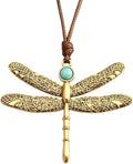 GelConnie Boho Necklaces for Women Vintage Silver Circles Long Pendant Necklace Cowgirl Sweater Necklace Adjustable Leather Choker Necklace for Women