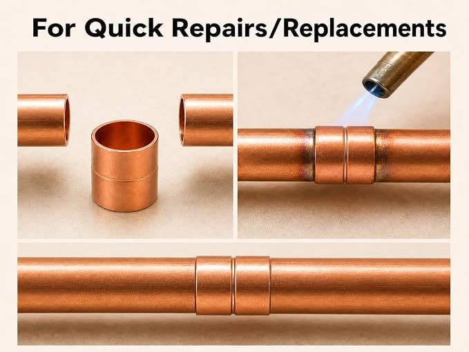 Angry Pony Copper Pipe Fittings, 5/8 Inch HVAC Copper Fittings - Image 5