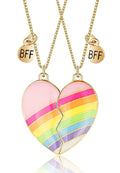 Couple Heart Or Cat BFF Best Friend for Girls Puzzle Friendship Pendant Necklaces,316L Stainless Steel