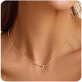 Turandoss Initial Necklaces for Women - Personalized 14K-Gold-Plated Letter A-Z Initial Pendant Necklaces Jewelry, Birthday Gifts for Women Teen Girls Girlfriend