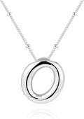 Inerney Valentines Day Gifts Gold Bubble Letter Necklace Initial Necklaces for Women, Chunky 14K Plated Balloon Initials, Trendy Charm Non Tarnish Custom Name Pendant Jewelry Gifts for Mom