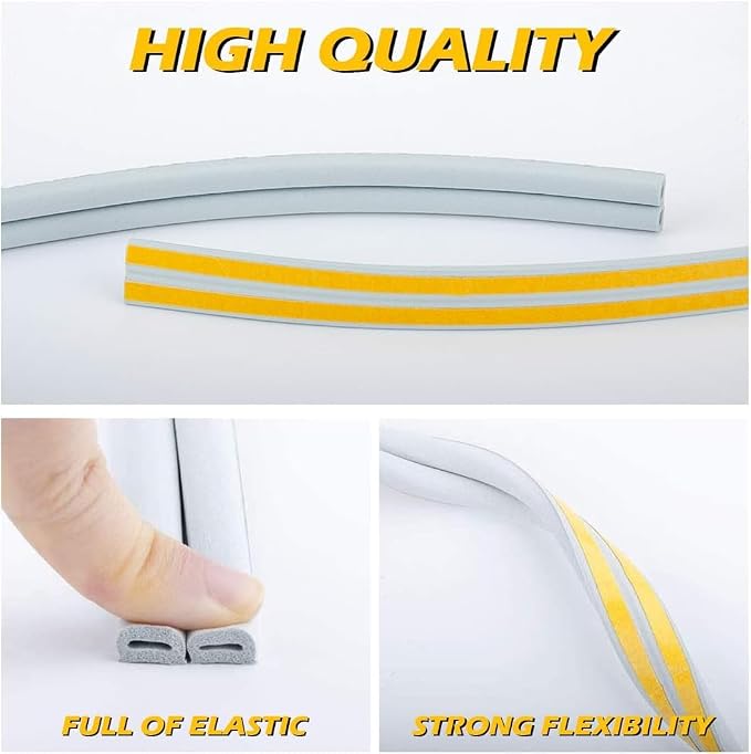 CloudBuyer Door Weather Stripping, Soundproof Insulation Seal Strip - Image 5