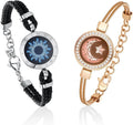 TOTWOO Long Distance Touch Bracelets for Couples, Smart Light & Vibration Love Jewelry, Long Distance Valentines Day Gifts for Him Her Women Men, One-to-One Bluetooth Pairing via App