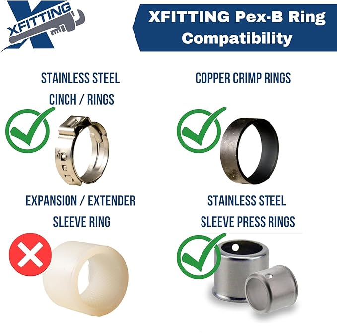 1 Pack XFITTING 1/2 in Pex Mini Shut Off Angle Ball Valve, Full Port - Image 8