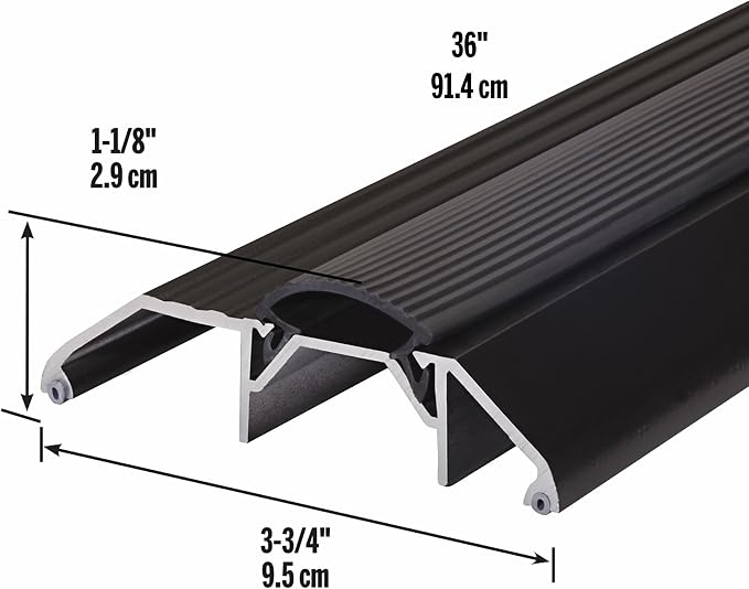 M-D Building Products 10017 3-3/4 in. x 1-1/8 in. x 36 in. Brown Aluminum and - Image 2