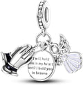 Parmuz 925 Sterling Silver Charm for Bracelet Necklace Dangle Love Mom Ocean travel Butterfly Party Charm Beads Pendants DIY Jewelry for Women