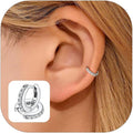 FaithHeart Sterling Silver Hoop Earrings for Women, Hypoallergenic Huggie Hoop Earrings Lightweight Small Cartilage Earrings Hoop Earring Dainty Everyday Earrings 6/8/10/12/14/15/16/18/20mm