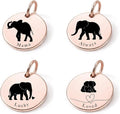 SM Design Mama Animal Charm Set – Set of 4 Stainless Steel Charms – Motherhood & Family Keepsake Jewelry Charmss