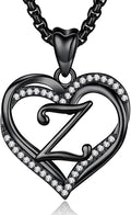INFUSEU Unique Initial Necklaces for Women Girls Small Heart Letter Jewelry, Meaningful Personalized Gifts
