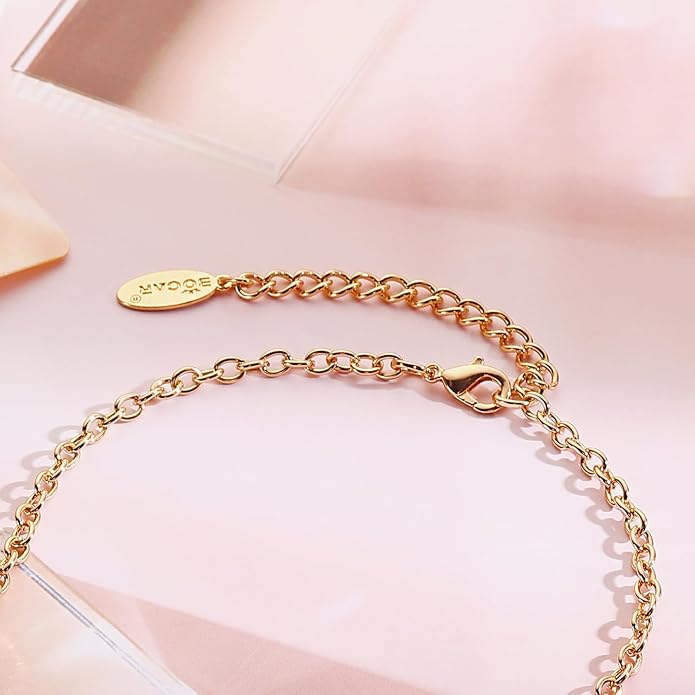 Bocar Bubble Chunky Necklace Alloy Necklace Resin Statement Pendant Necklace for Women