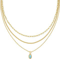 Kendra Scott Mini Elisa Triple Strand Necklace, Fashion Jewelry for Women