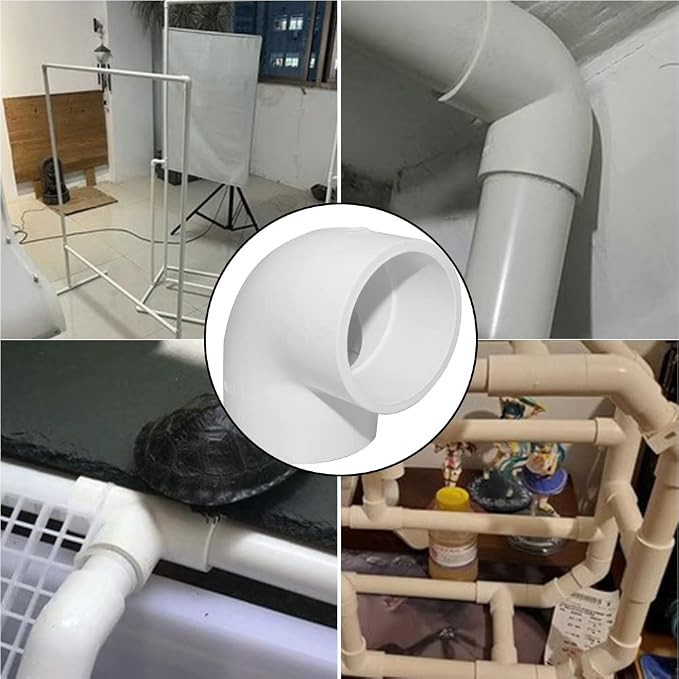 10PCS 1/2" 90 Degree Elbow PVC Pipe Fitting Adapter Coupling Connector Schedule - Image 7