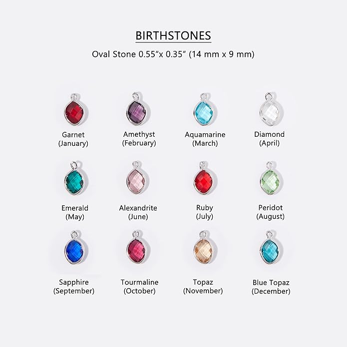 MignonandMignon Birthstone Bracelet for Women Mom Family Tree Gifts Mother Grandma Citrine Jewelry Opal - BSOBR-L-D