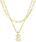 adoyi Valentines Day Gifts for Women Hers Dainty 14K Gold Plated Heart Initial Necklaces Layered Letter A-Z Pendant Necklace Stack Trendy Jewelry Birthday Valentines Day Gifts for Women Jewelry
