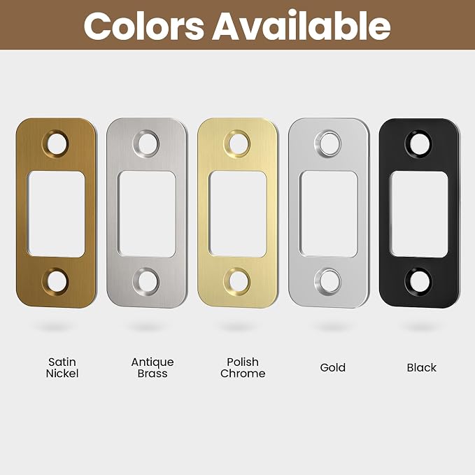 2 Pack Deadbolt Strike Plate Door Backplate, Door Strike Plate - Image 8