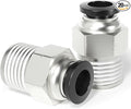 TAILONZ PNEUMATIC Male Straight 3/8 Inch Tube OD x 1/4 Inch NPT Thread Push to by TAILONZPNEUMATIC