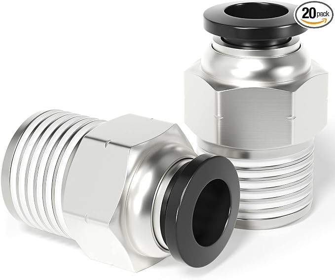 TAILONZ PNEUMATIC Male Straight 3/8 Inch Tube OD x 1/4 Inch NPT Thread Push to by TAILONZPNEUMATIC