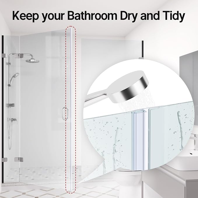 AmazerBath 5 PCS Shower Door Side Seal Strip -15.75 Inches x 5, 5 Sections - Image 4