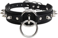 Lookook Fashion O-Ring Faux Leather Choker Necklaces Collar For Womens