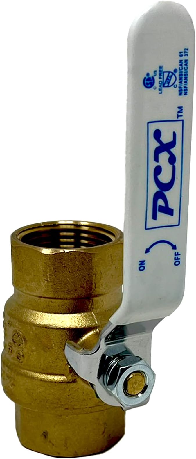 1-Pack 1-1/4 Inch FIP Female NPT Threaded Heavy Duty Brass Ball Valve, Full Port - Image 2