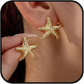 Seashell Starfish Earrings Beach Jewelry for Women Pearl Drop Shell Earrings Ocean Beachy Fashion Accessories Womens Summer Outfits 2026 Tropical Vacation Outfits Beach Vacation Clothes Dresses