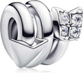 Family Mom Heart Charms 925 Sterling Silver Bead for Bracelets and Necklaces For Women Jewelry Present