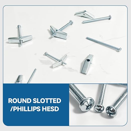 1/8X2-Inch Toggle Bolt and Wing Nut - Image 4