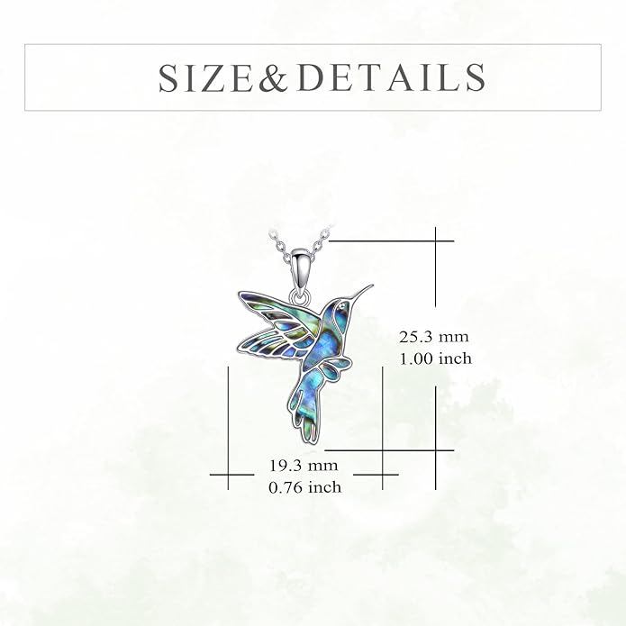 YFN 925 Sterling Silver Hummingbird/Cardinal/Cat Necklace for Women Animal Pendant with Adjustable 18"+2" Chain Jewelry Gift for Christmas, Valentine's Day, Mother's Day, Birthday-Gift Box Included