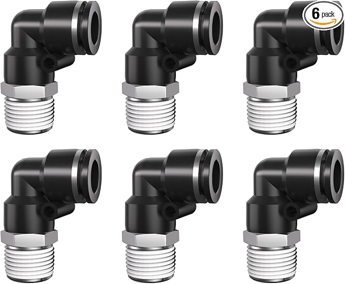 1/2 Push to Connect Fittings npt Thread to 1/2 Air Line Quick | Pneumatic by Unknown