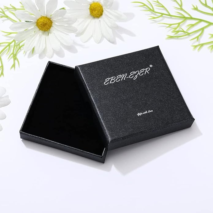 Eben-Ezer 18K Gold Box Chain Choker Initial Necklace Multi-Color Zircon Letter Pendant Script Name Custom Necklace for Women Gift Alphabet 26 A-Z