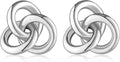 Gold Knot Earrings for Women Trendy Stud Earrings Chunky Statement Drop Dangle Earrings Lightweight Hypoallergenic Jewelry Women Christmas Gifts